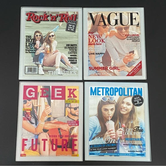 MUSTARD Celebrity Coasters for your Photos Tempered Glass Coaster Set - Picture 5 of 15